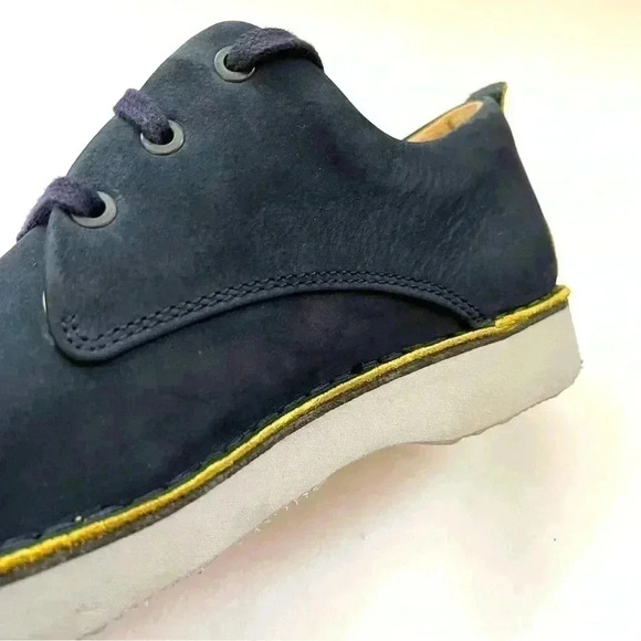 Samual Hubbard Blue Suede Leather Lace Up Mens Comfort Walking Loafer Size 9 - Picture 2 of 14